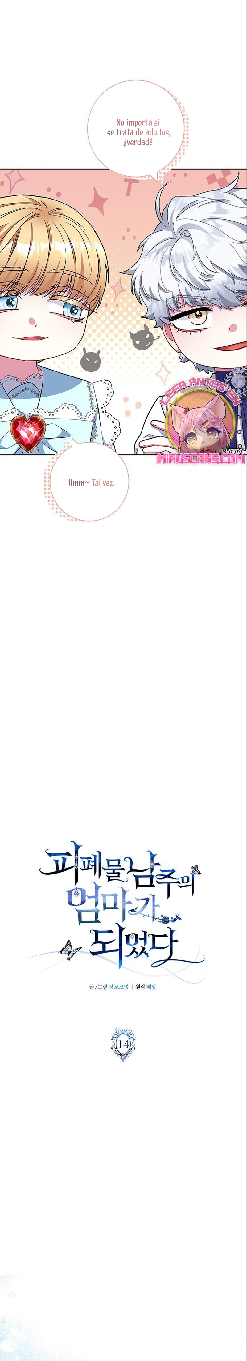 Me convertí en la madre de un sanguinario protagonista masculino Capítulo 14 - Página 10