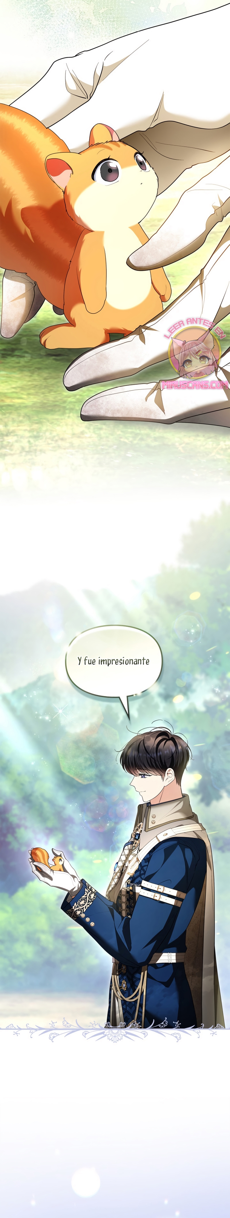 Me convertí en una ardilla que salvó al villano Capítulo 43 - Página 15