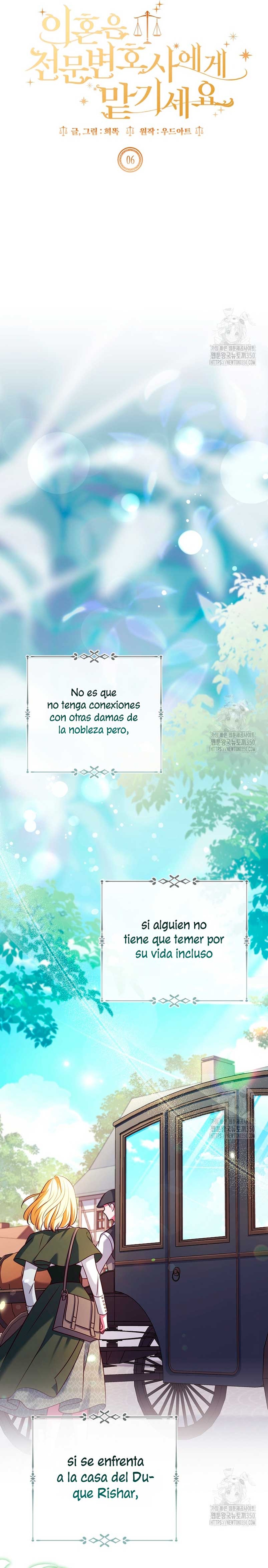 Dejen su divorcio en manos de una abogada profesional Capítulo 6 - Página 4
