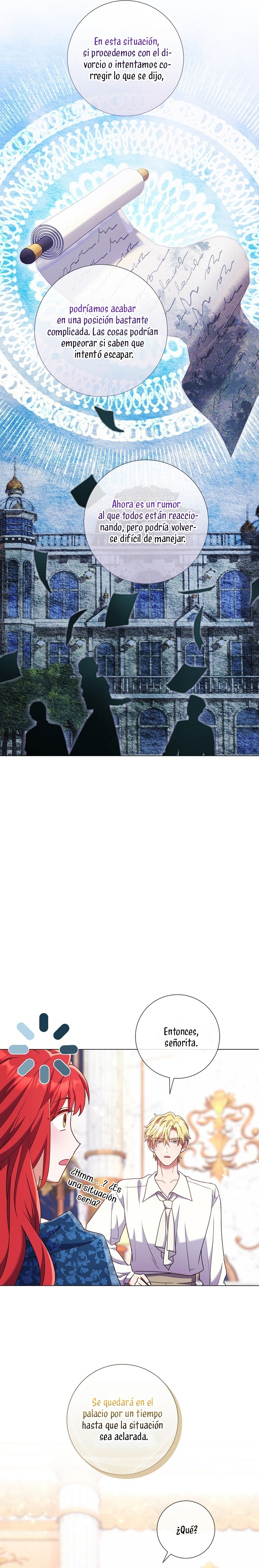 ¿Qué clase de divorcio es éste cuando ni siquiera me he casado, Su Majestad? Capítulo 39 - Página 7