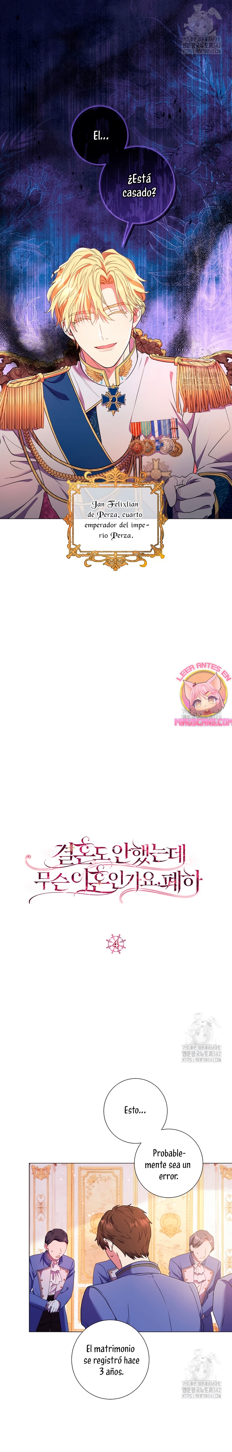 ¿Qué clase de divorcio es éste cuando ni siquiera me he casado, Su Majestad? Capítulo 4 - Página 8