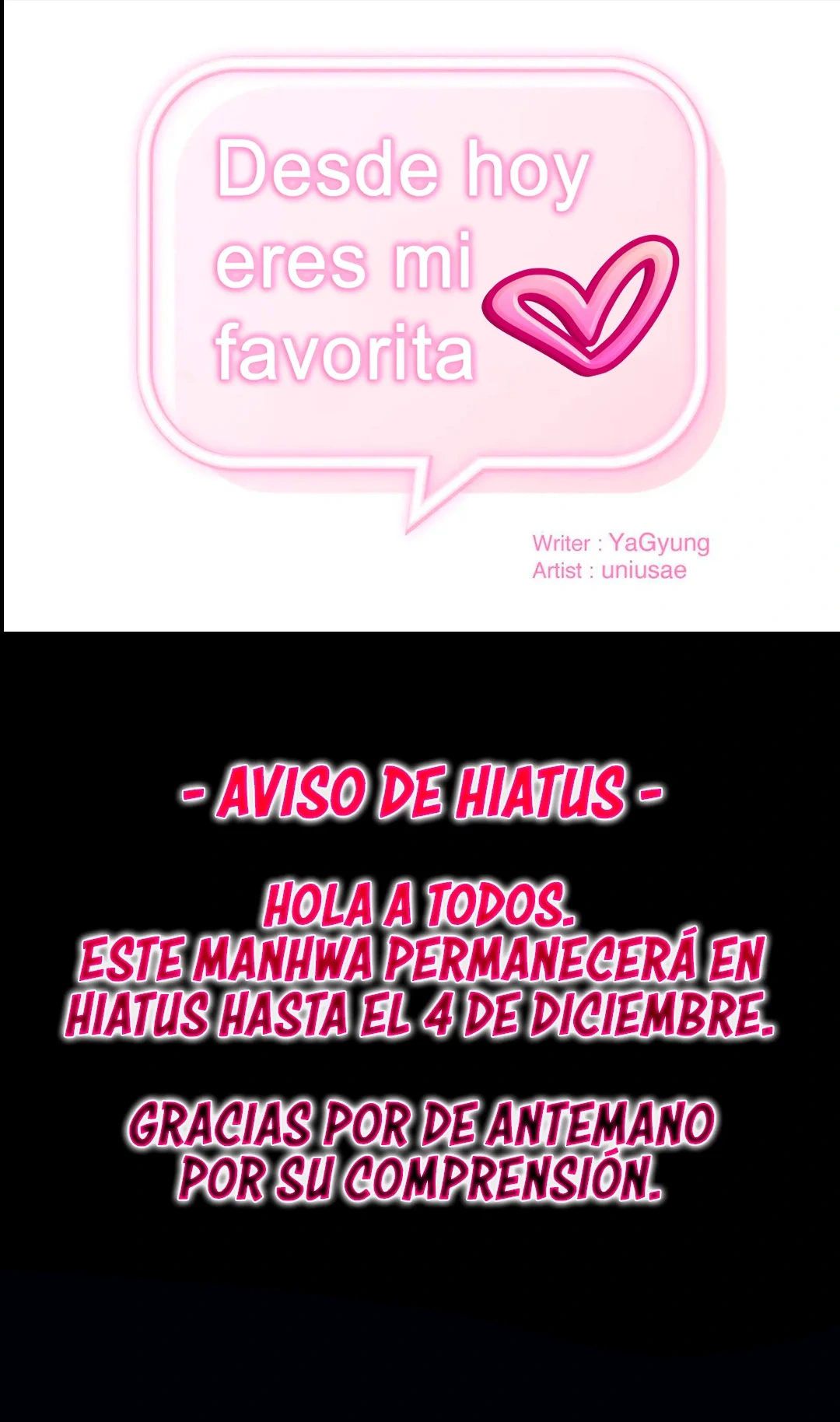 Desde hoy eres mi favorita Capítulo 23.5 - Página 1