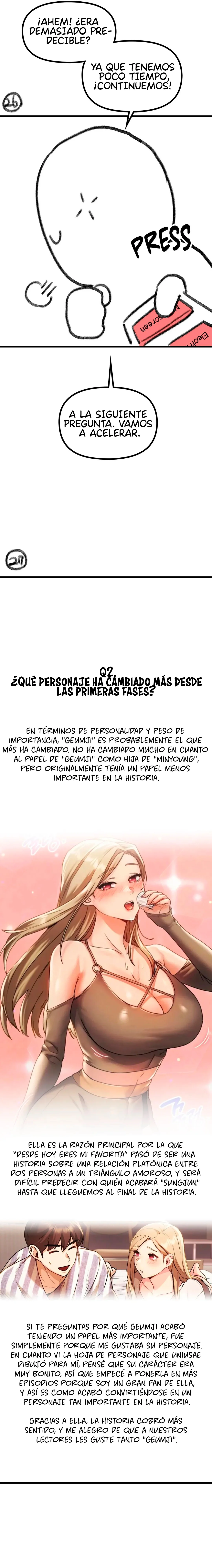 Desde hoy eres mi favorita Capítulo 35.5 - Página 9