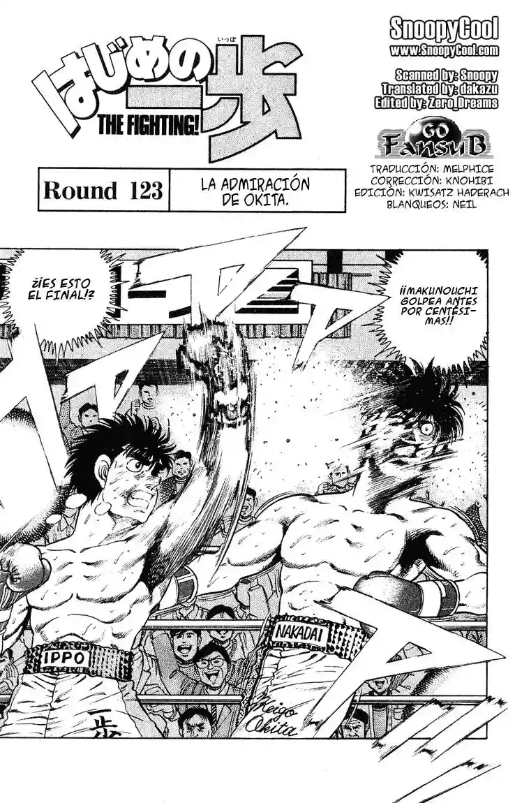 Hajime no Ippo Capítulo 123 - Página 1