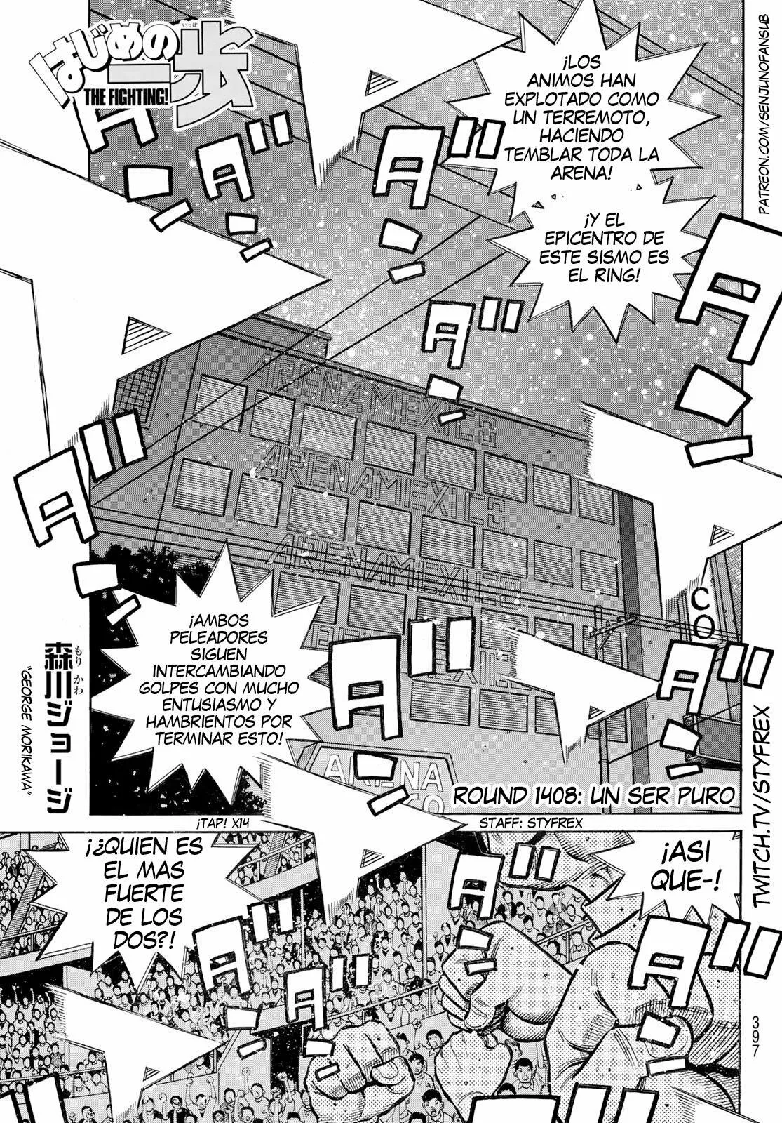 Hajime no Ippo Capítulo 1408 - Página 1