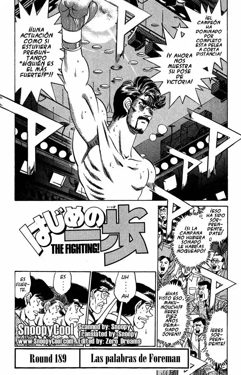 Hajime no Ippo Capítulo 189 - Página 1