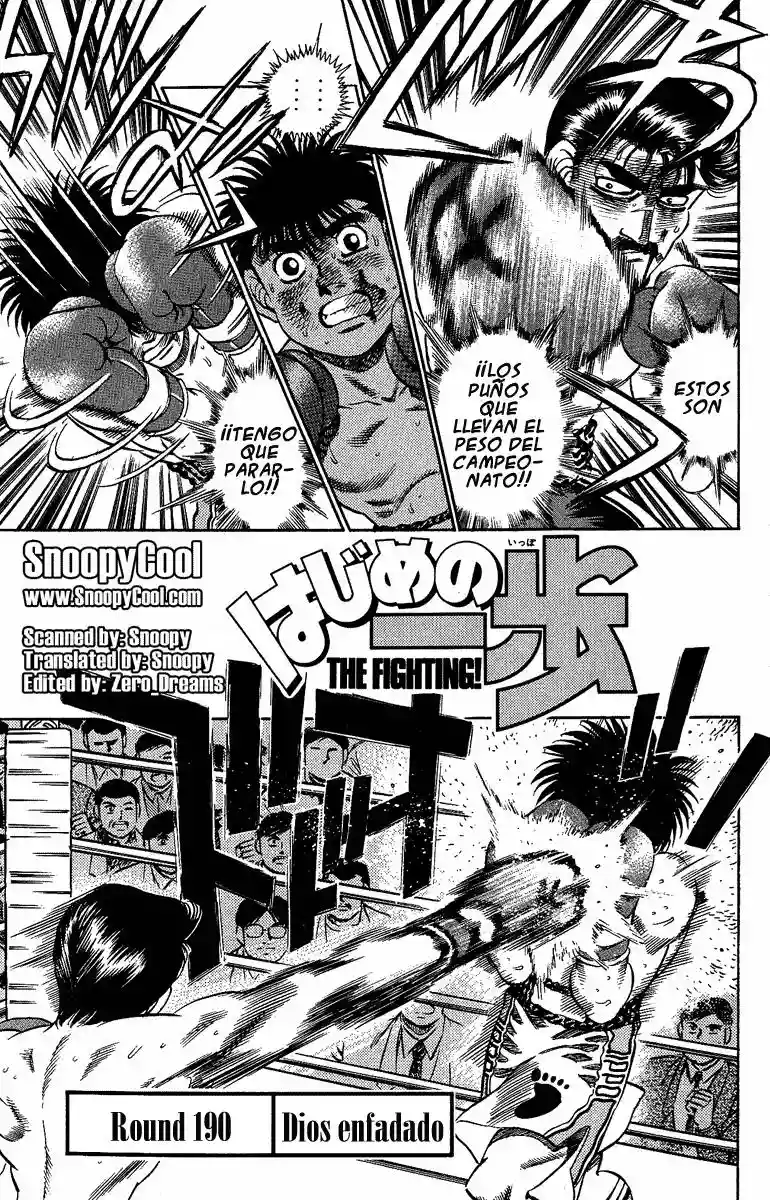 Hajime no Ippo Capítulo 190 - Página 1