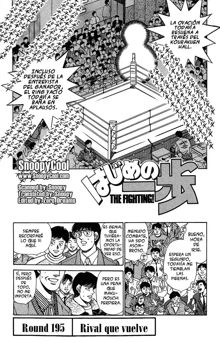 Hajime no Ippo Capítulo 195 - Página 1