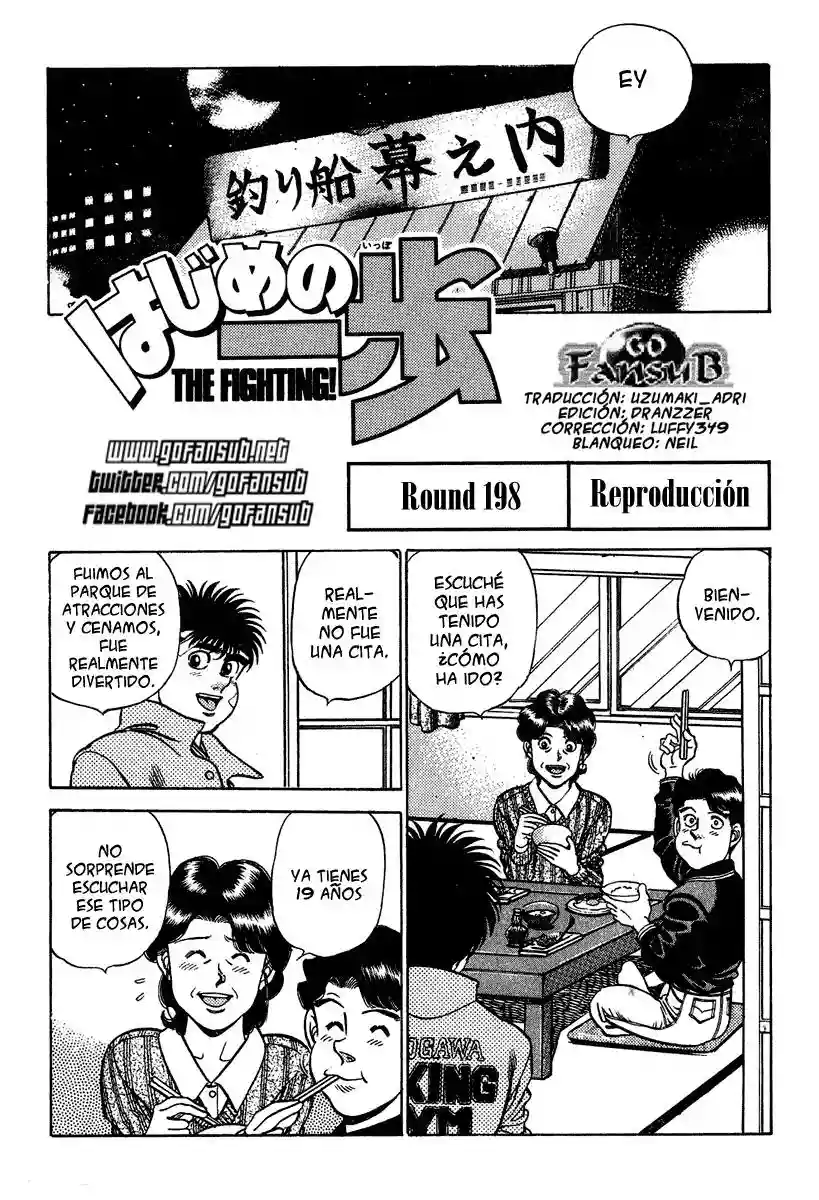 Hajime no Ippo Capítulo 198 - Página 1