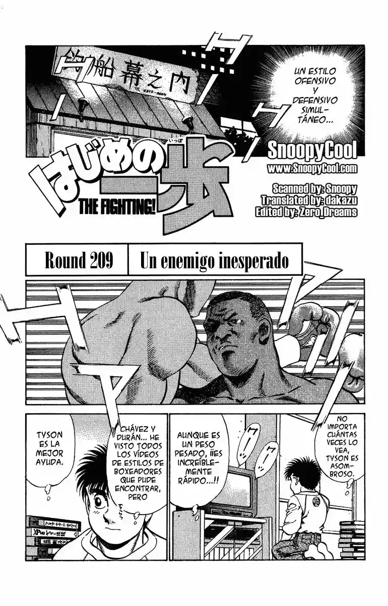 Hajime no Ippo Capítulo 209 - Página 1