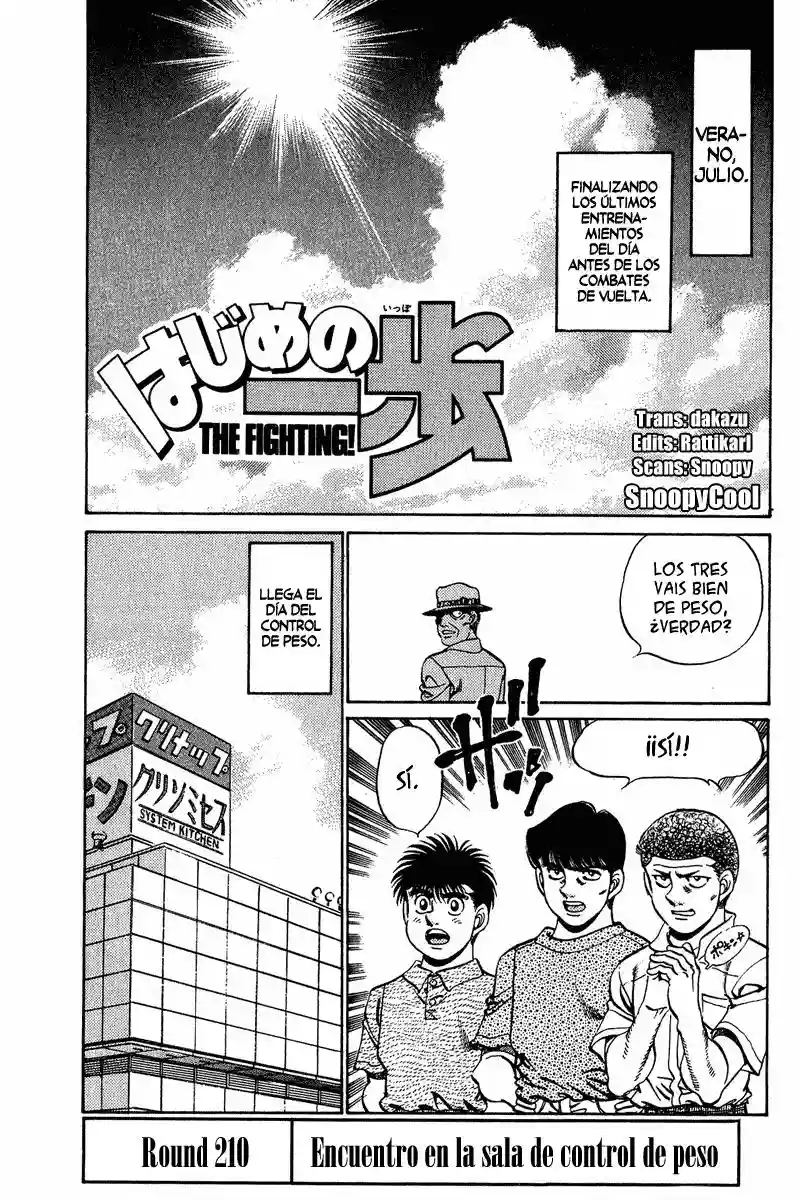 Hajime no Ippo Capítulo 210 - Página 1