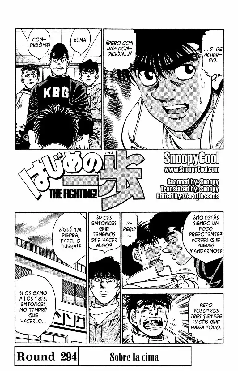 Hajime no Ippo Capítulo 294 - Página 1
