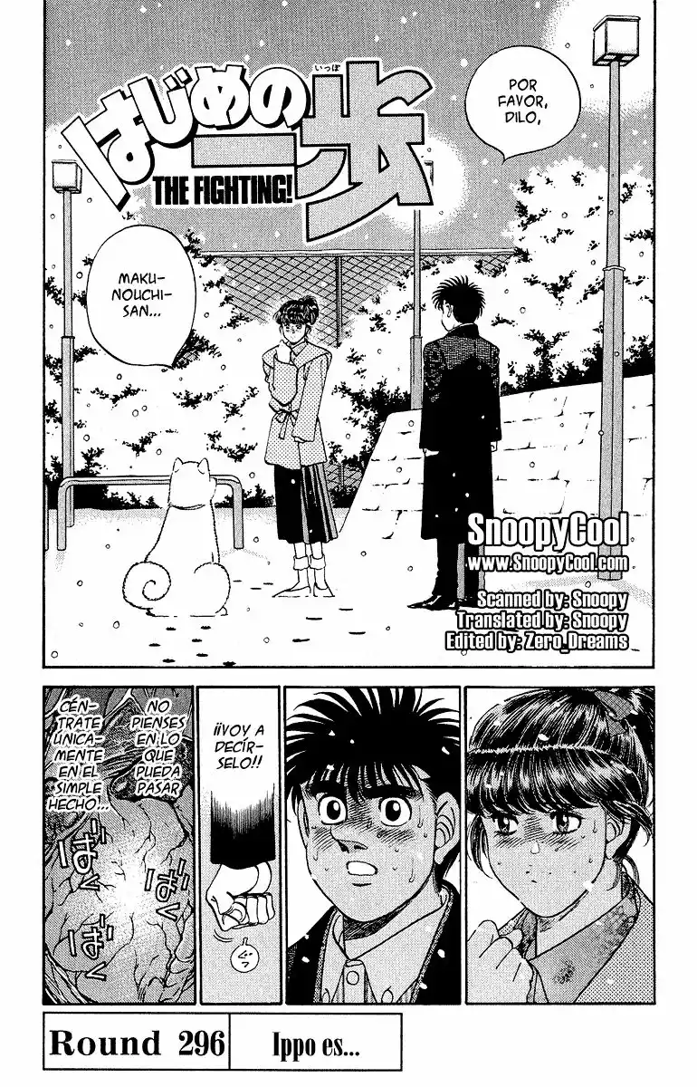 Hajime no Ippo Capítulo 296 - Página 1