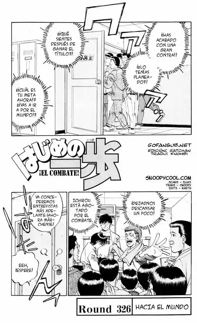 Hajime no Ippo Capítulo 326 - Página 1