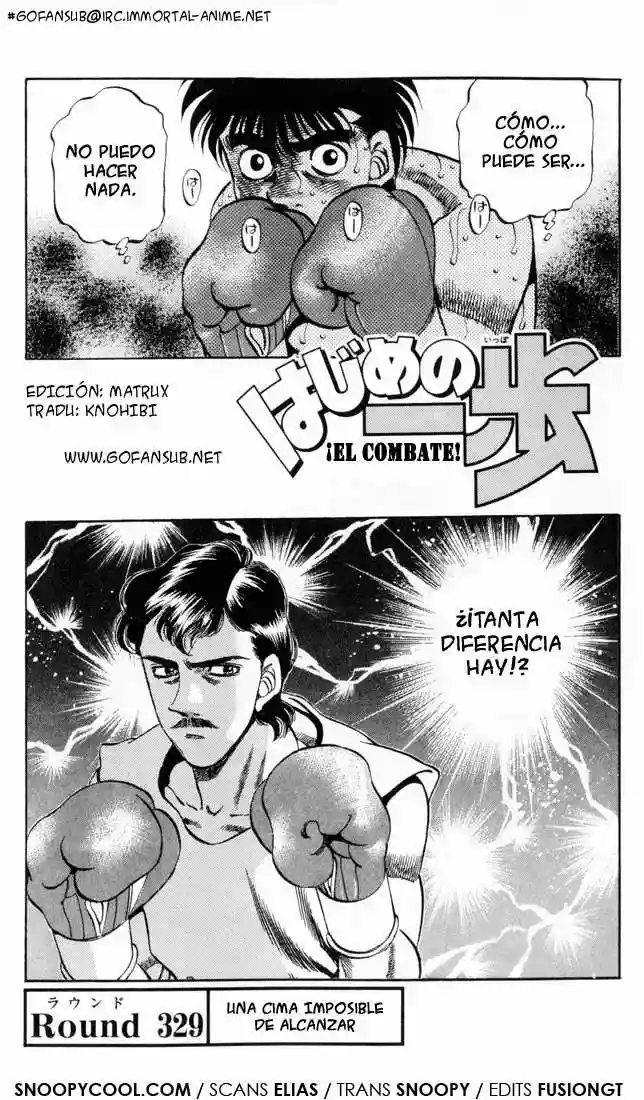 Hajime no Ippo Capítulo 329 - Página 1