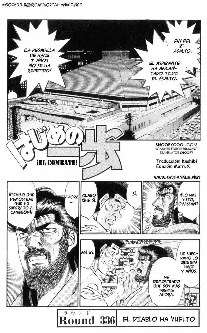 Hajime no Ippo Capítulo 336 - Página 1