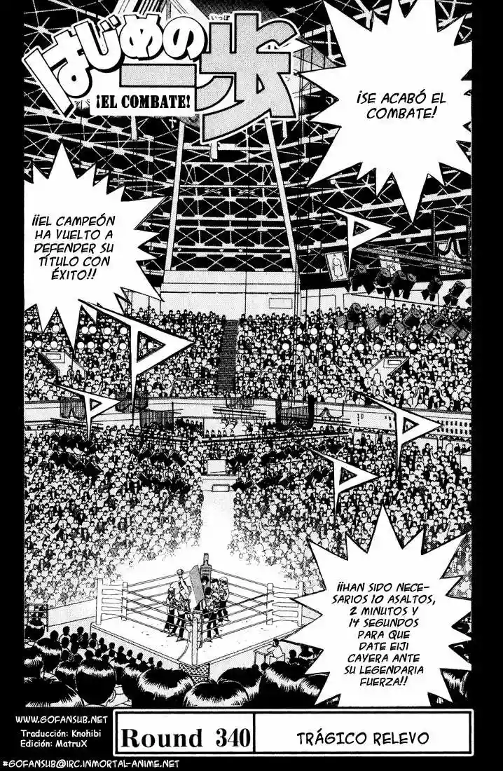 Hajime no Ippo Capítulo 340 - Página 1