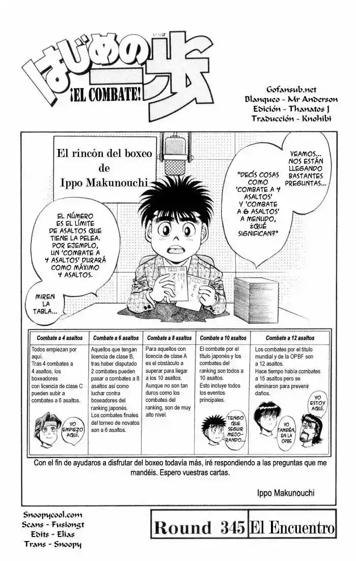 Hajime no Ippo Capítulo 345 - Página 1