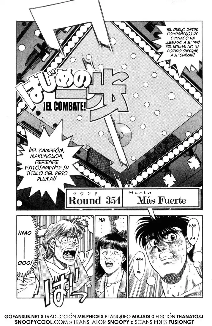 Hajime no Ippo Capítulo 354 - Página 1
