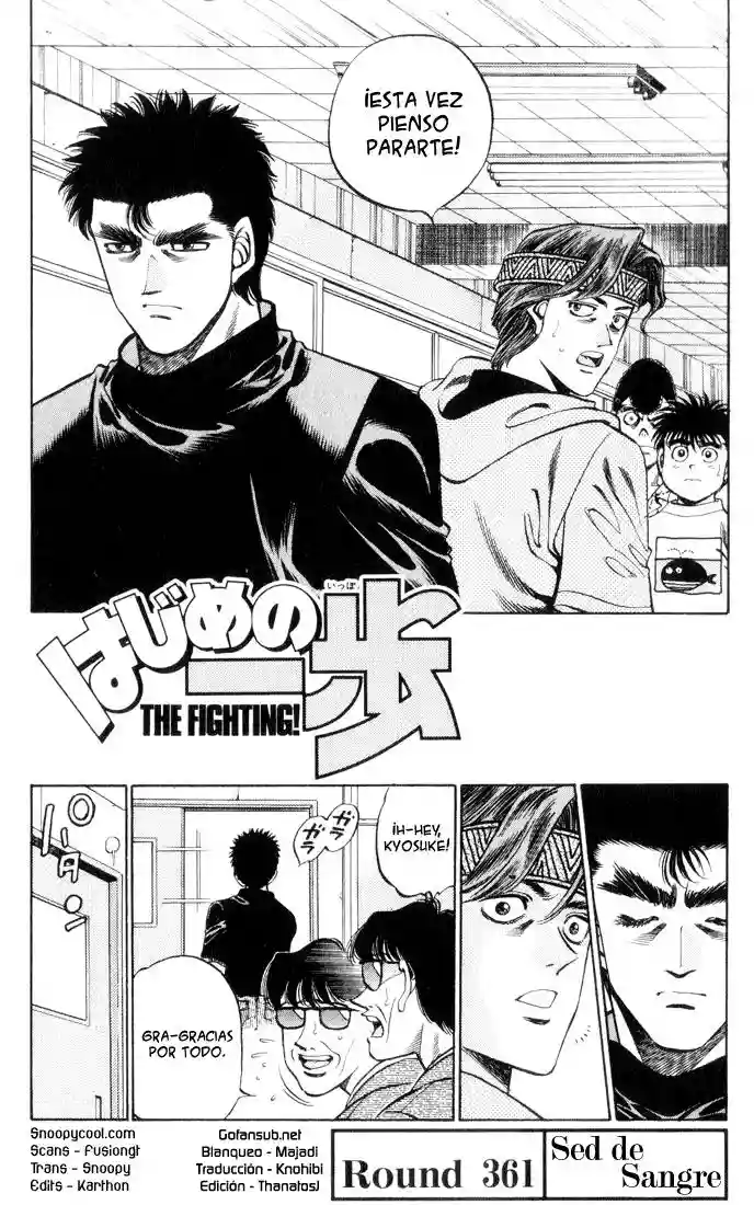 Hajime no Ippo Capítulo 361 - Página 1