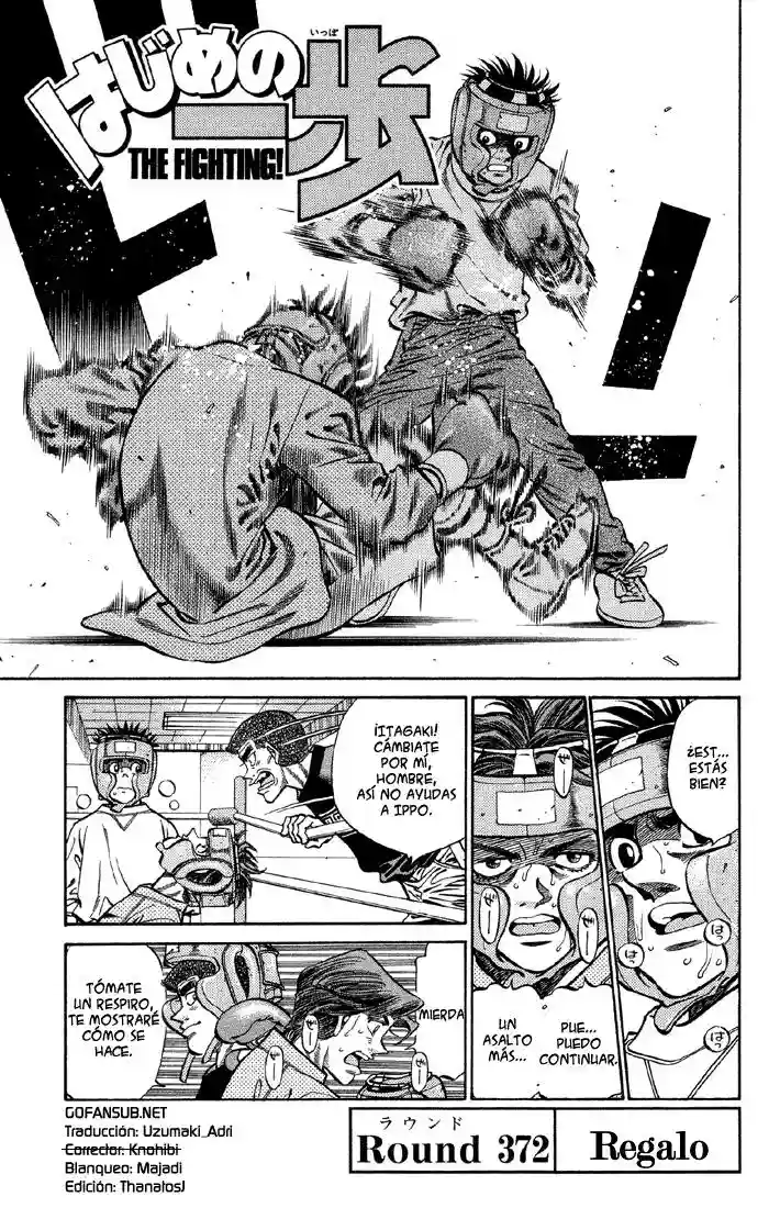 Hajime no Ippo Capítulo 372 - Página 1