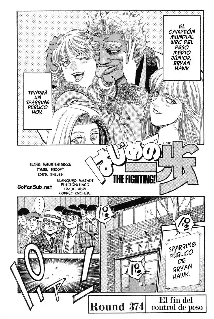 Hajime no Ippo Capítulo 374 - Página 1