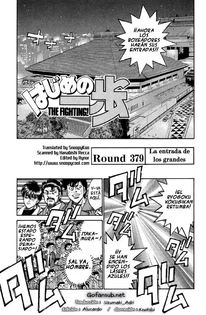 Hajime no Ippo Capítulo 379 - Página 1