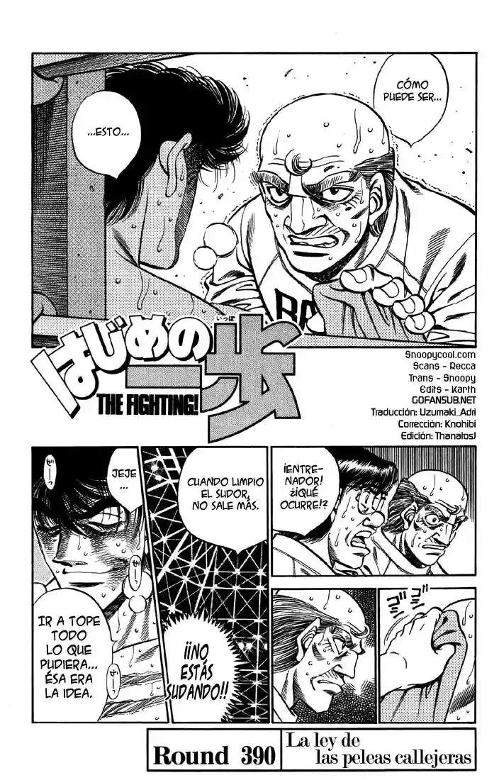 Hajime no Ippo Capítulo 390 - Página 1