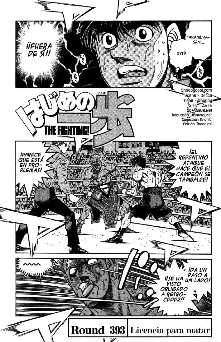 Hajime no Ippo Capítulo 393 - Página 1