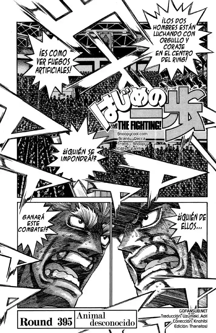 Hajime no Ippo Capítulo 395 - Página 1