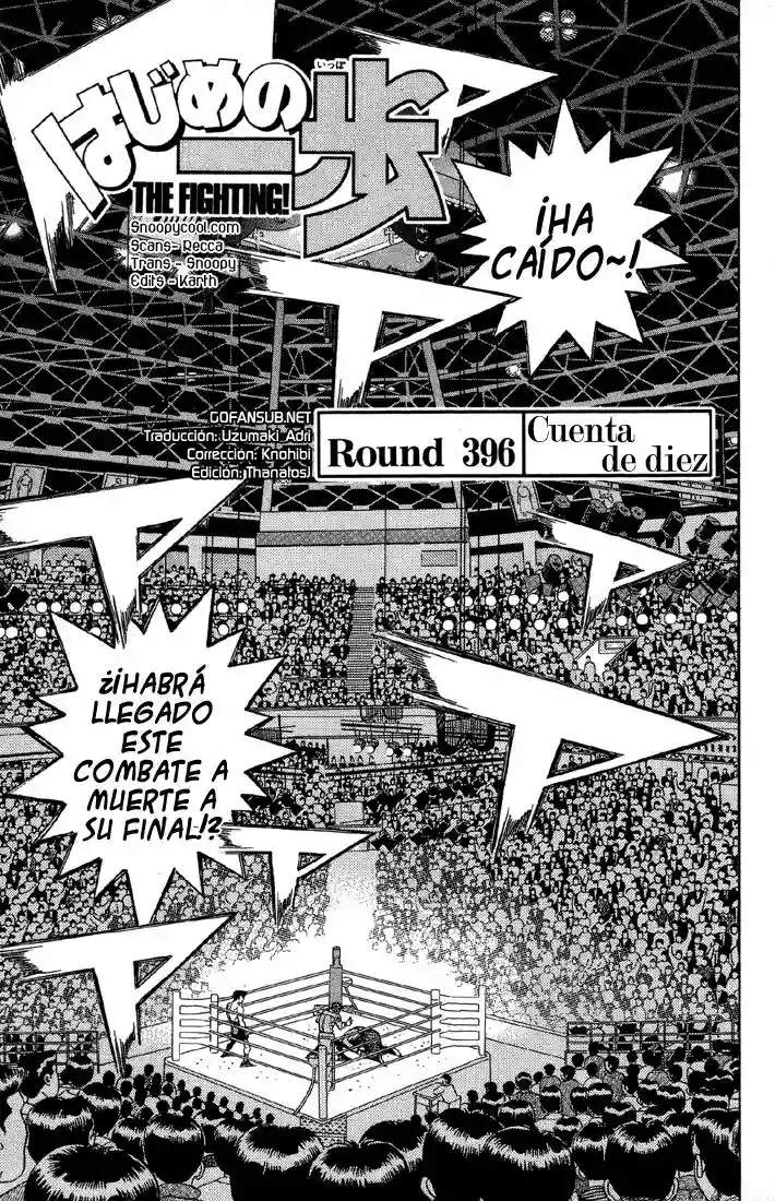Hajime no Ippo Capítulo 396 - Página 1