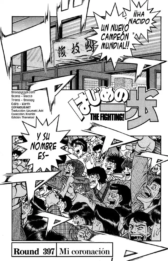 Hajime no Ippo Capítulo 397 - Página 1