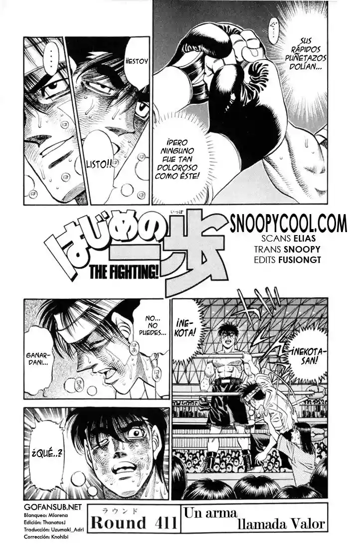 Hajime no Ippo Capítulo 411 - Página 1