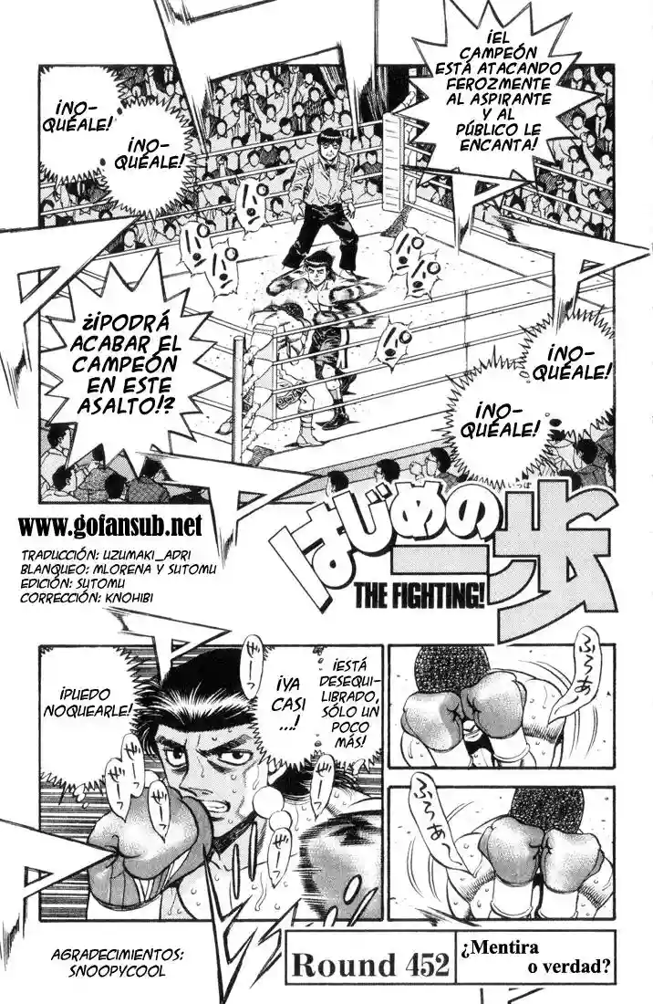 Hajime no Ippo Capítulo 452 - Página 1