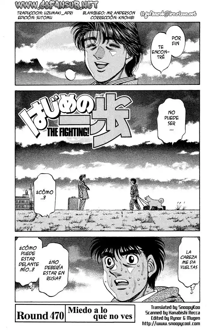 Hajime no Ippo Capítulo 470 - Página 1