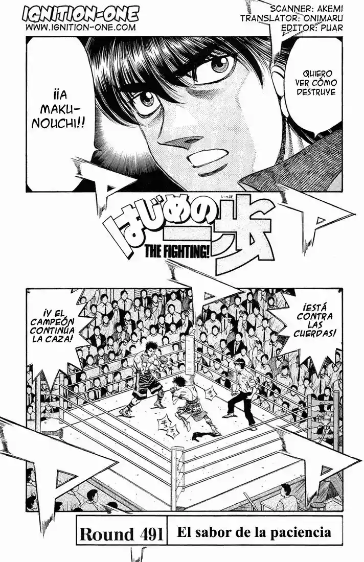 Hajime no Ippo Capítulo 491 - Página 1