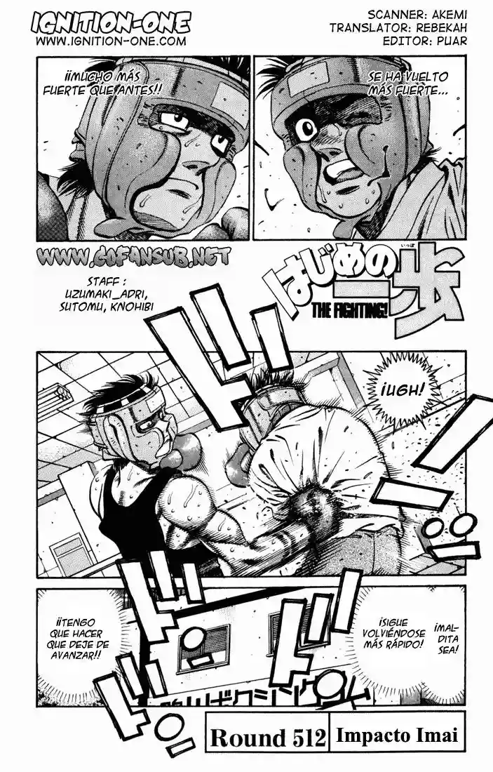 Hajime no Ippo Capítulo 512 - Página 1
