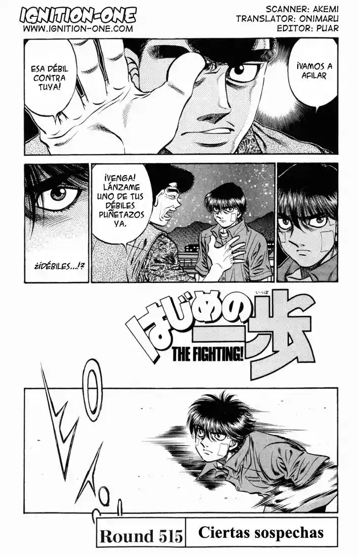 Hajime no Ippo Capítulo 515 - Página 1