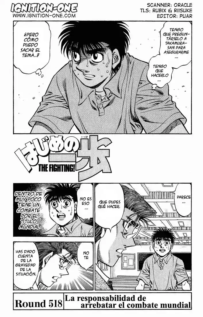 Hajime no Ippo Capítulo 518 - Página 1