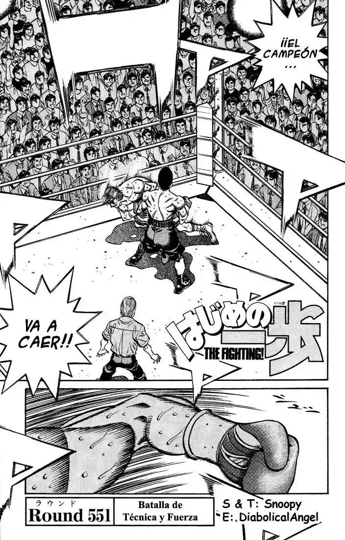 Hajime no Ippo Capítulo 551 - Página 1