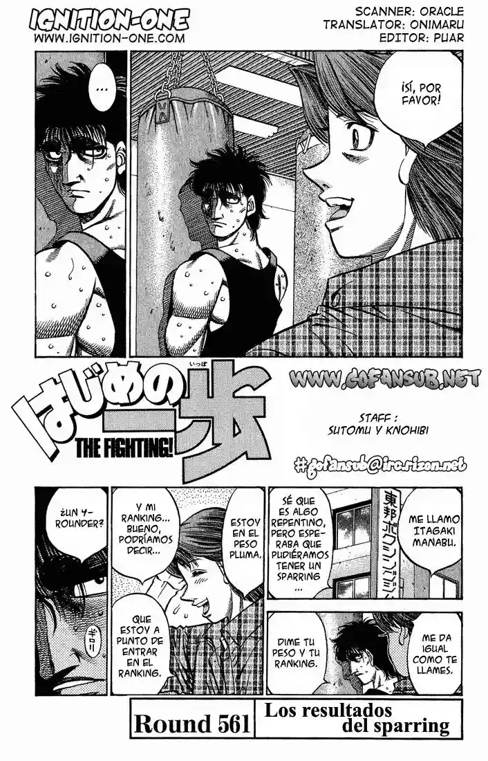 Hajime no Ippo Capítulo 561 - Página 1