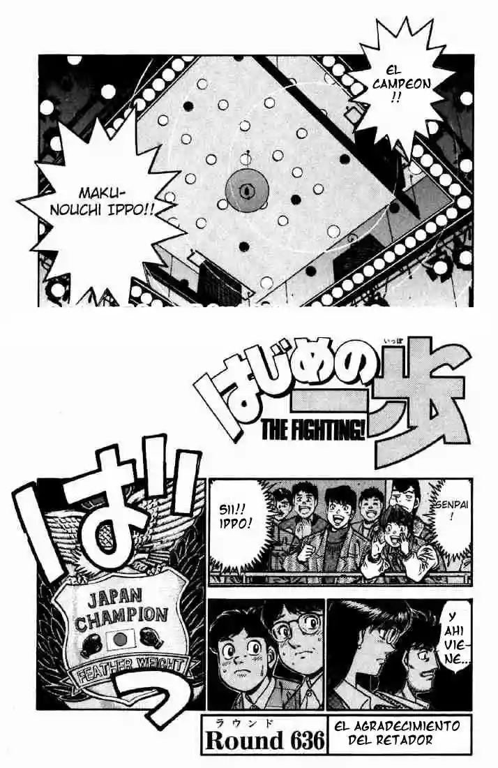 Hajime no Ippo Capítulo 636 - Página 1