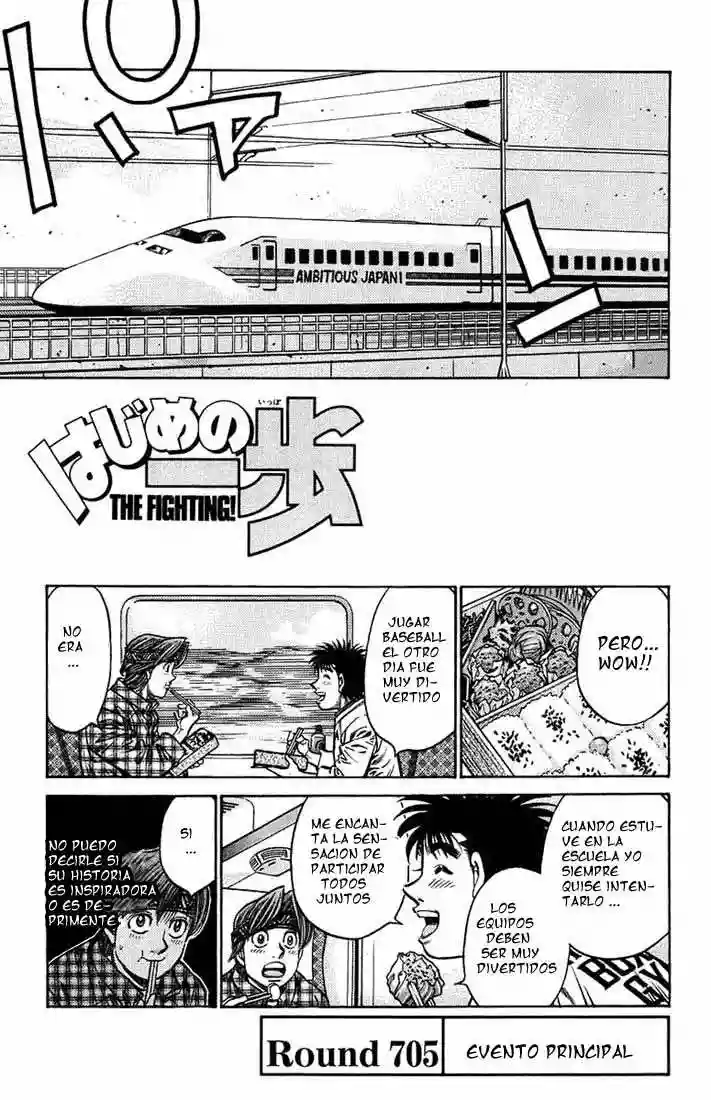 Hajime no Ippo Capítulo 705 - Página 1