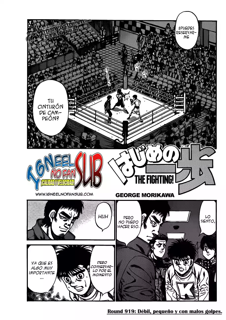 Hajime no Ippo Capítulo 919 - Página 1