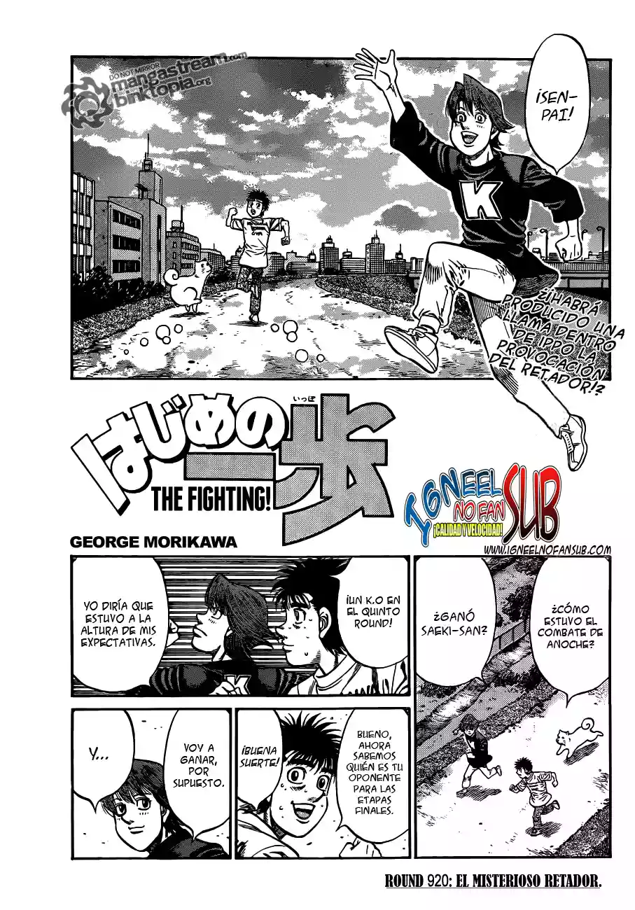 Hajime no Ippo Capítulo 920 - Página 1