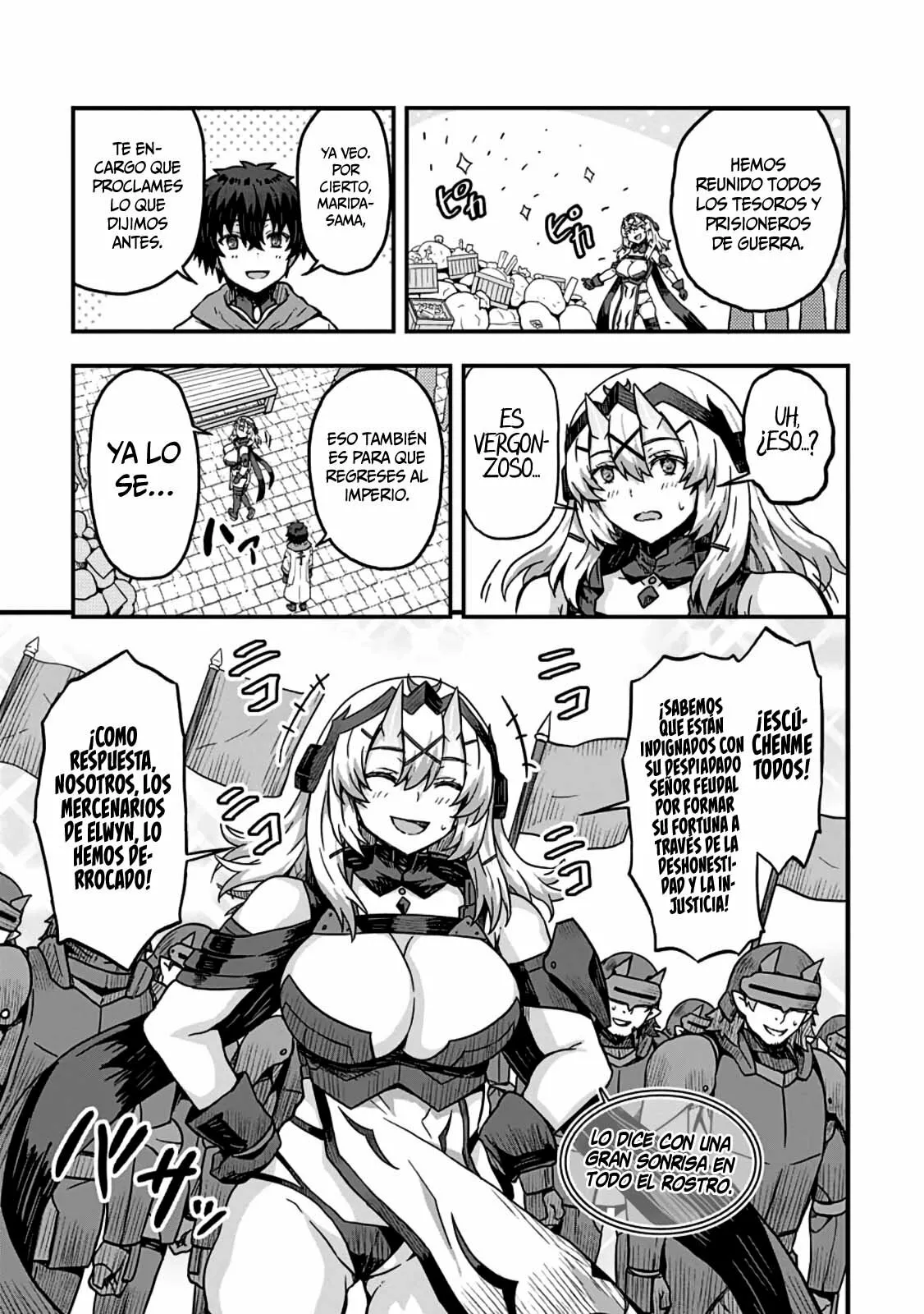 Isekai Saikyou no Yome desu ga, Yoru no Tatakai wa Ore no Hou ga Tsuyoi You desu: Chiryaku o Ikashite Nariagaru Harem Senki Capítulo 2 - Página 17