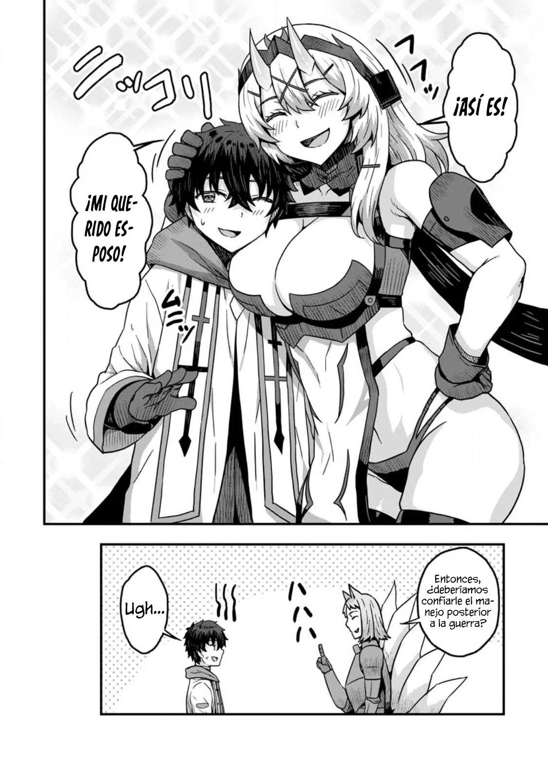 Isekai Saikyou no Yome desu ga, Yoru no Tatakai wa Ore no Hou ga Tsuyoi You desu: Chiryaku o Ikashite Nariagaru Harem Senki Capítulo 6 - Página 35