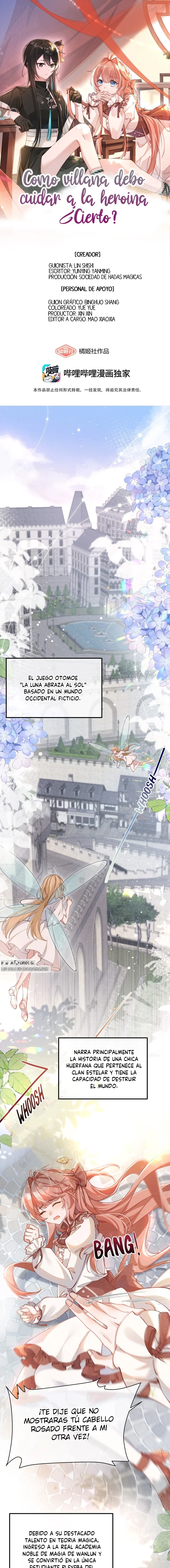 Como villana debo cuidar a la heroina ¿Cierto? Capítulo 1 - Página 2