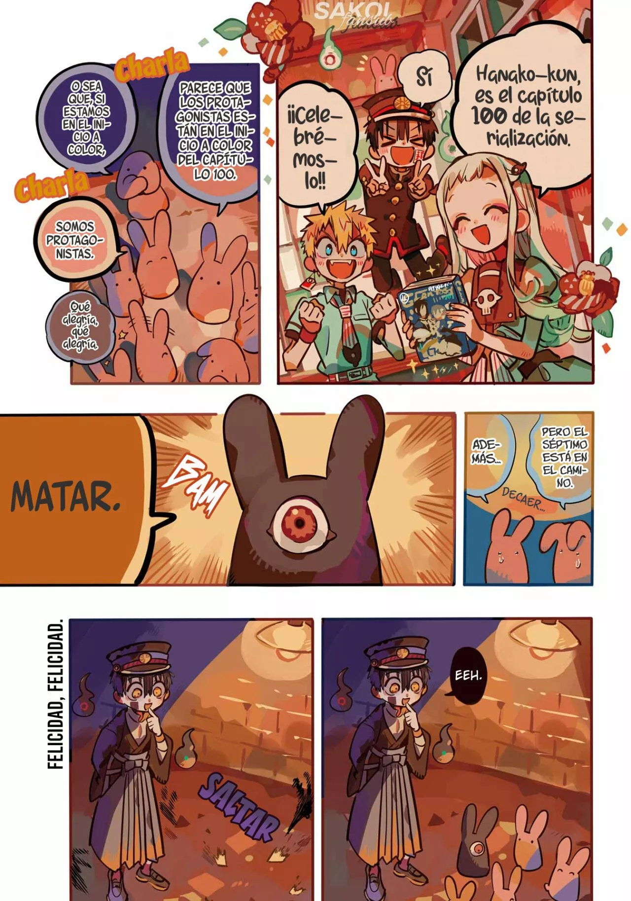 Jibaku Shounen Hanako-kun Capítulo 100 - Página 3