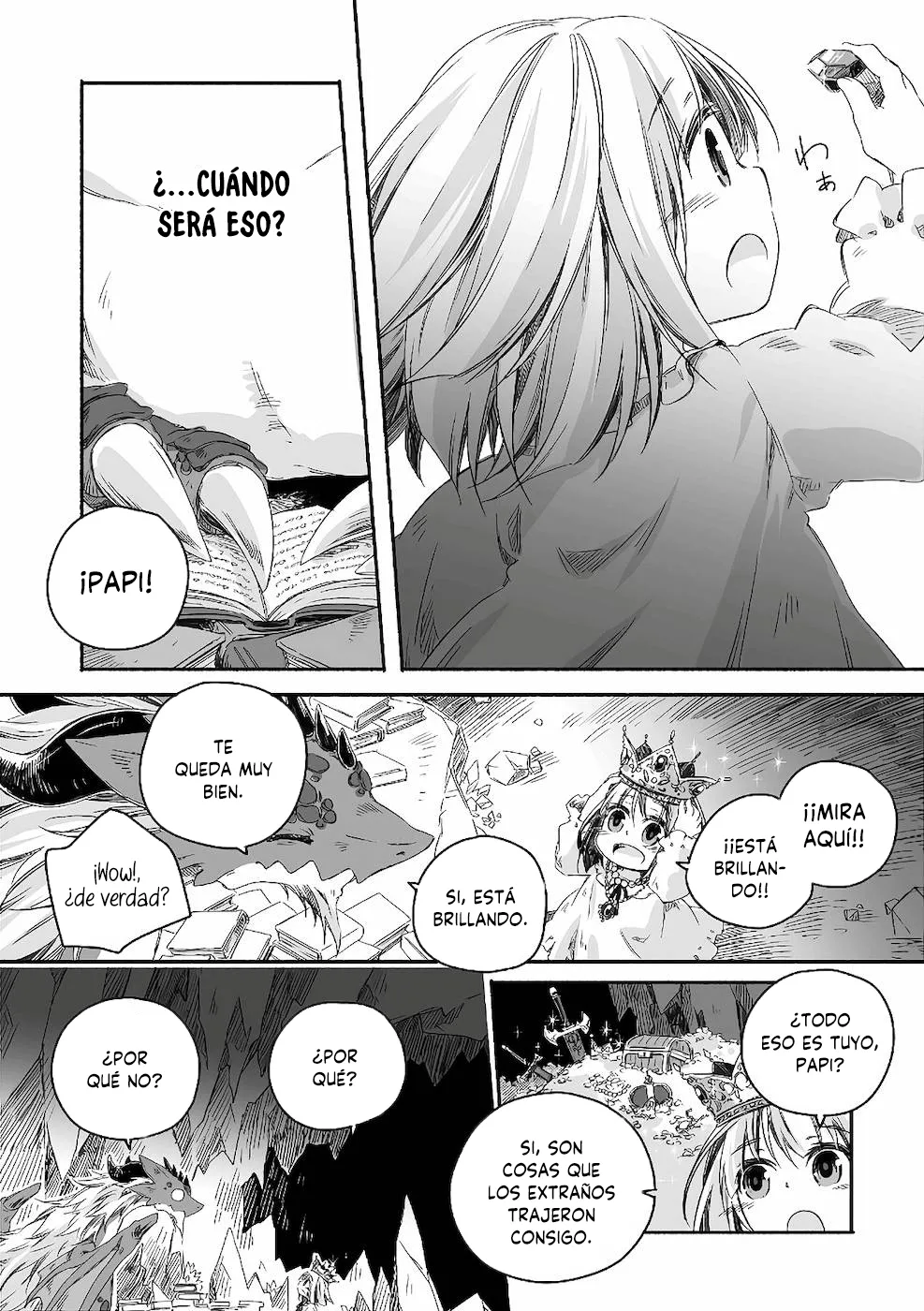 Diario de paternidad del dragón más fuerte que de repente se convirtió en papá～Hija linda, reconfortante y que crece para ser la más fuerte del mundo humano Capítulo 2 - Página 3